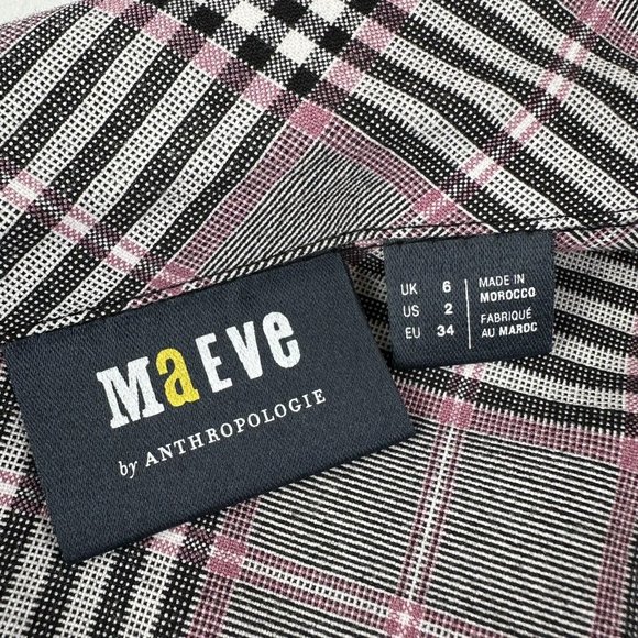 Anthropologie Maeve One-Shoulder Asymmetrical Slim Midi Dress Womens Sz 2 Black - Picture 10 of 13